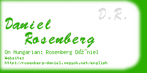 daniel rosenberg business card